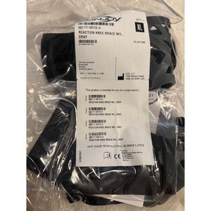 DonJoy Reaction Knee Brace Unisex M/L Gray New 11-0215-3 Patella Support